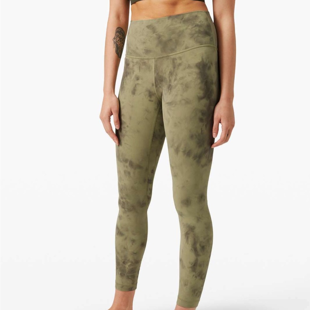 Lululemon Align Pant High-Rise Leggings 28” Size 4 Diamond Dye Vista Green